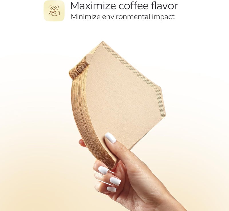 GoodCups 100 Count #4 Unbleached Paper Coffee Filters for Cuisinart, Ninja, BLACK+DECKER & other 8-12 Cup Coffee Makers - Perfect Paper Filter for Pour Over and Drip Coffee - Image 5